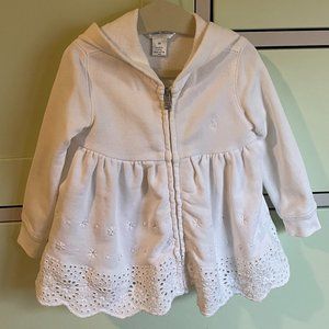 Ralph Lauren Baby Girl Dress Jacket; White; 9 month